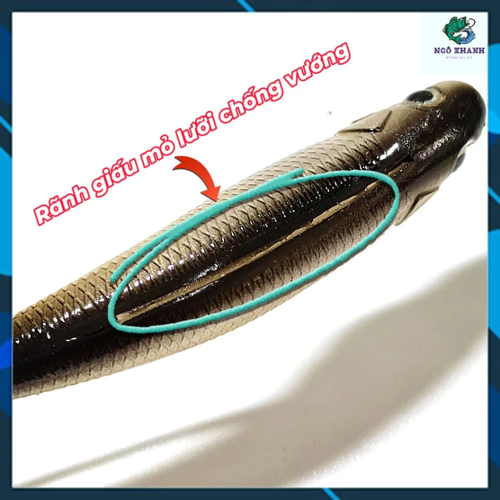 Mồi mềm NFF SS Body 9cm 5g , mồi câu lure lóc chẽm - Hình ảnh 4