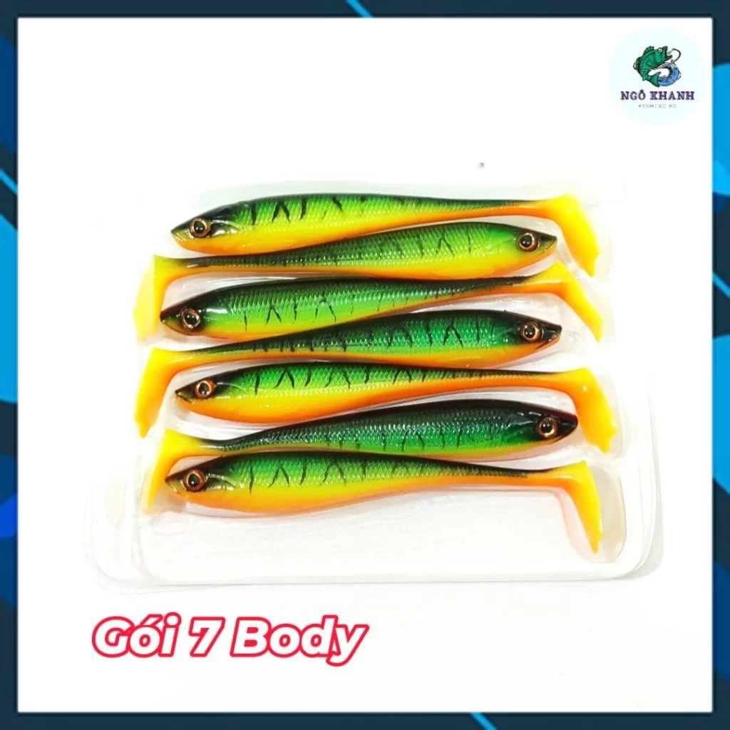 Mồi mềm NFF SS Body 9cm 5g , mồi câu lure lóc chẽm - Hình ảnh 8