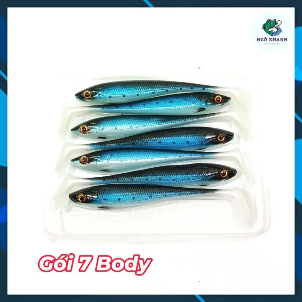 Mồi mềm NFF SS Body 9cm 5g , mồi câu lure lóc chẽm - Hình ảnh 7