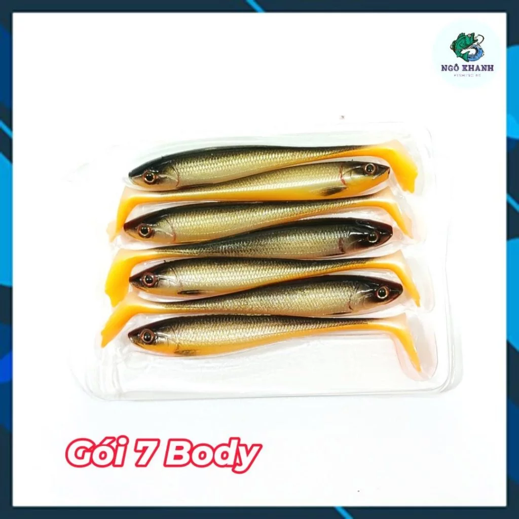 Mồi mềm NFF SS Body 9cm 5g , mồi câu lure lóc chẽm - Hình ảnh 5