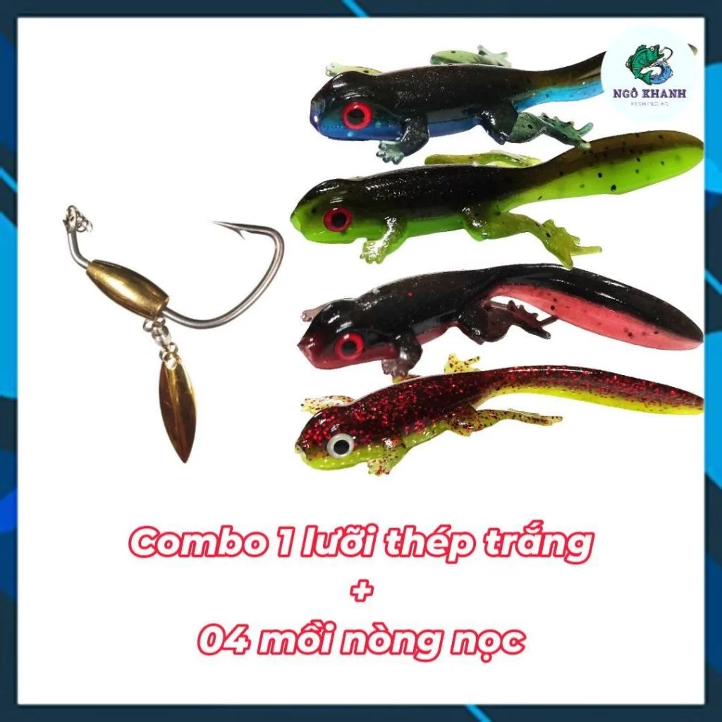 Mồi mềm nòng nọc có mùi tanh dụ cá , mồi câu lure lóc chẽm - Hình ảnh 9