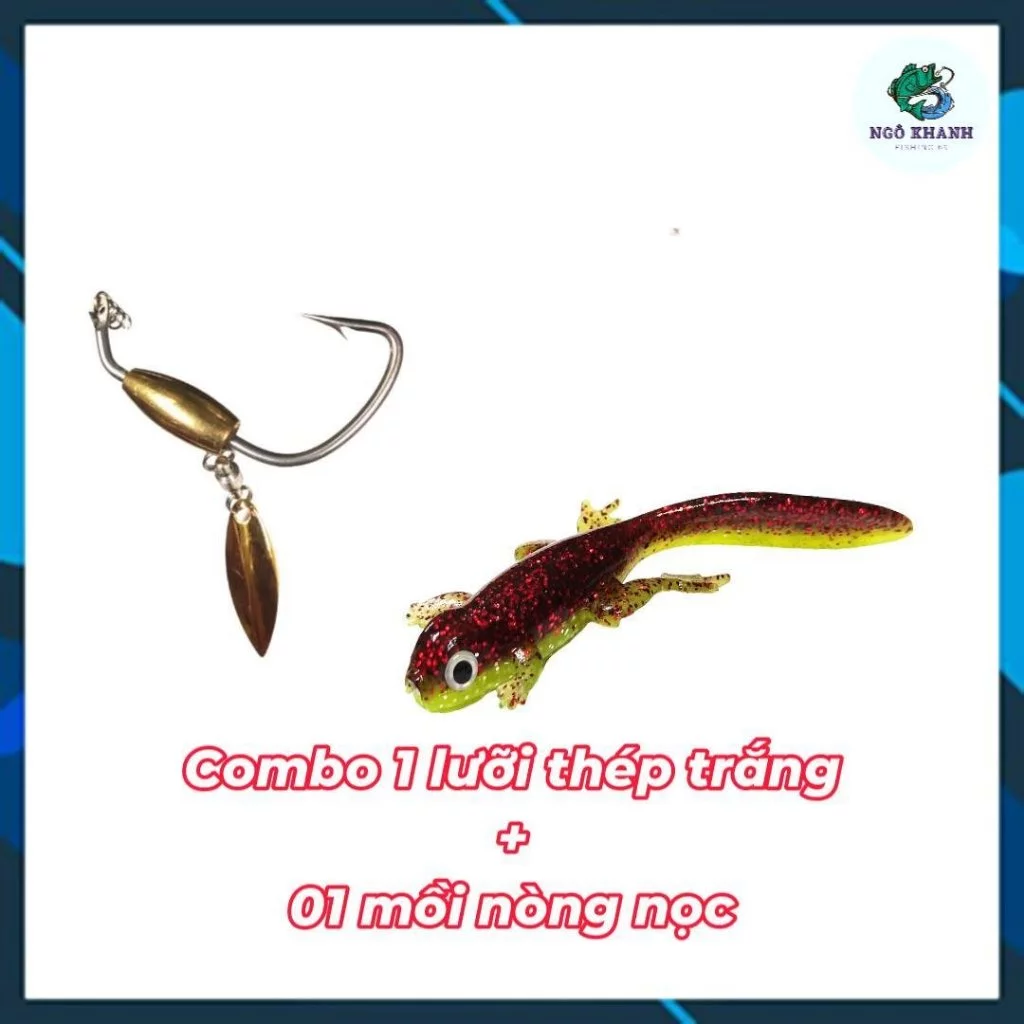 Mồi mềm nòng nọc có mùi tanh dụ cá , mồi câu lure lóc chẽm - Hình ảnh 7