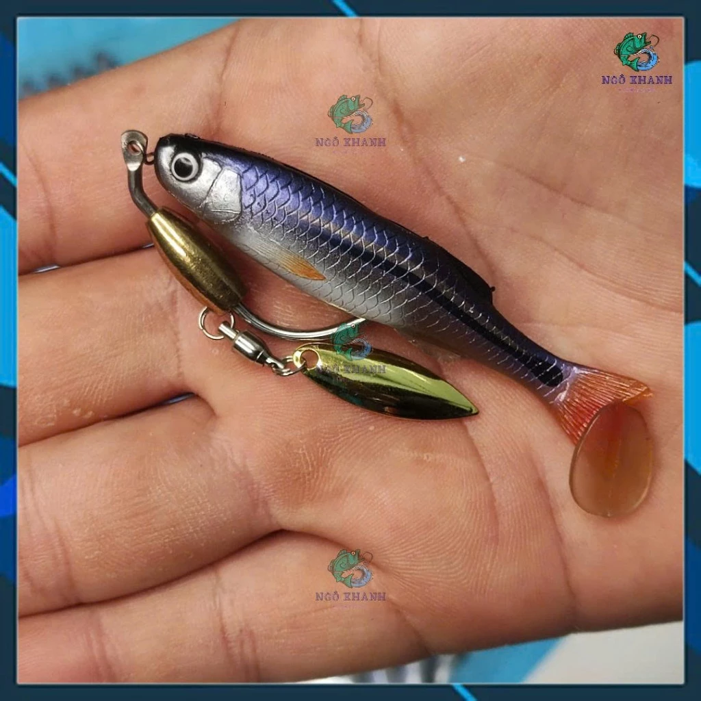Lưỡi Mồi Mềm Thép Trắng 1ly8 siêu bén không rỉ , Lưỡi câu lure lóc, chẽm pom Zappu VN - Hình ảnh 8