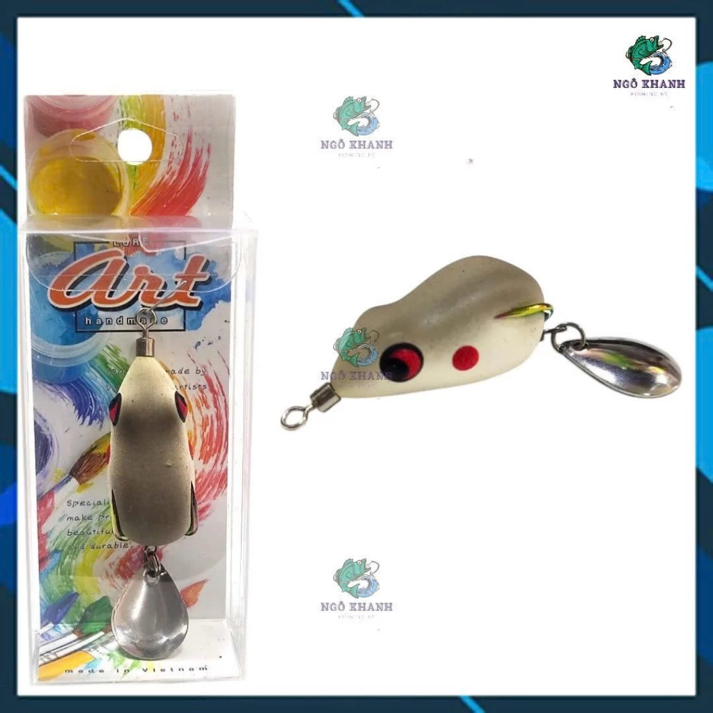 Nhái hơi A35 mồi câu cá lóc , mồi lure lóc cao su Thái Lan - Hình ảnh 6