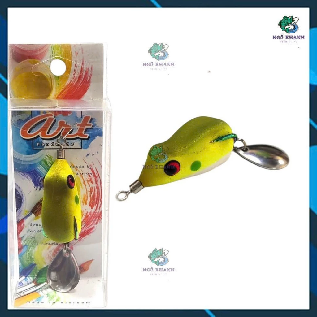 Nhái hơi A35 mồi câu cá lóc , mồi lure lóc cao su Thái Lan - Hình ảnh 5