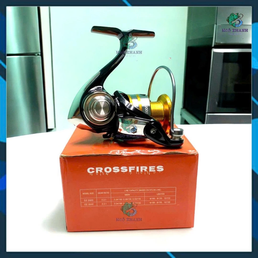 Máy câu cá Deukio Crossfires DZ , máy câu lure giá rẻ siêu mượt - Hình ảnh 7