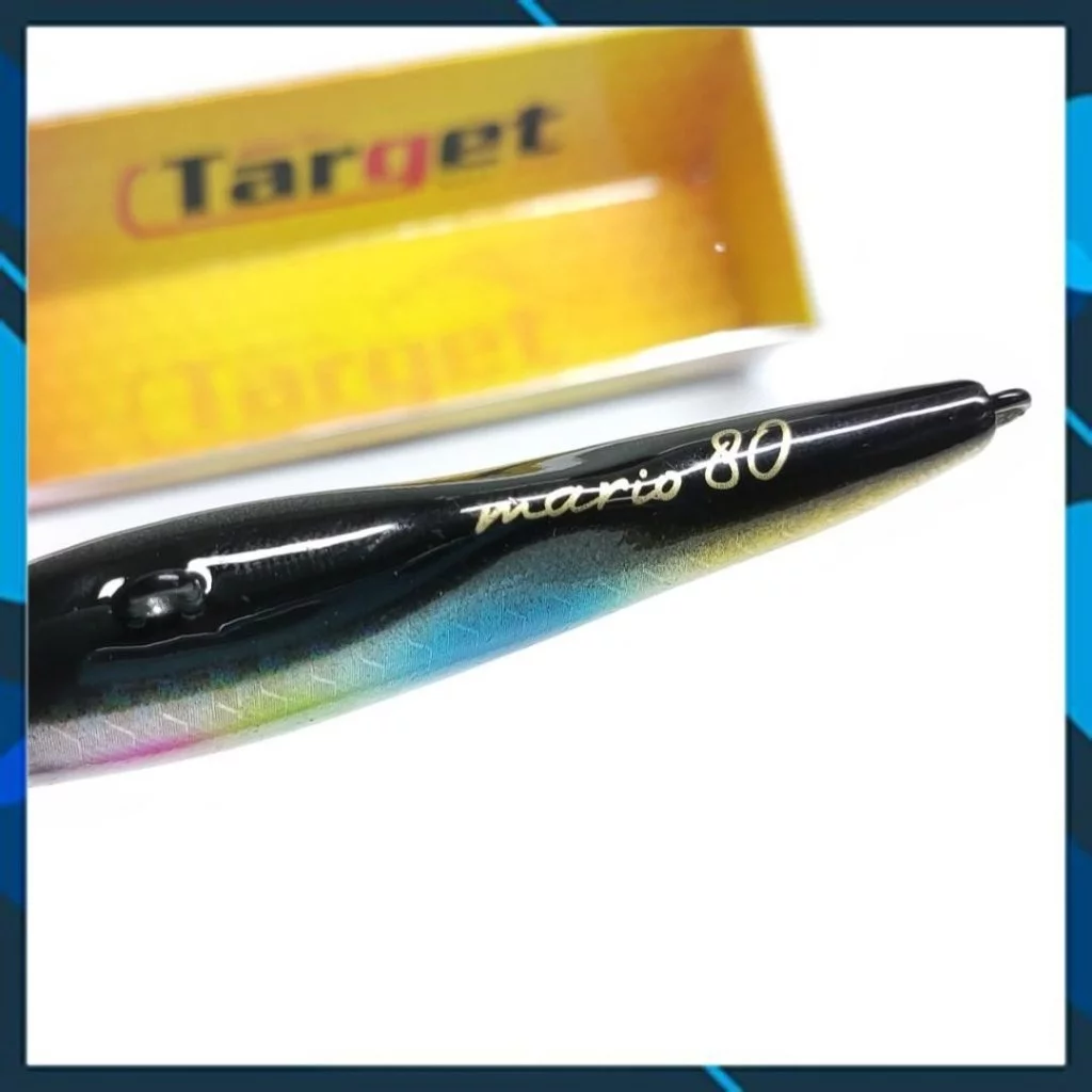 Mồi câu cá Target Mario 80F , mồi lure cá chẻm, mú... lặn sâu 80cm - 1m nước - Hình ảnh 2