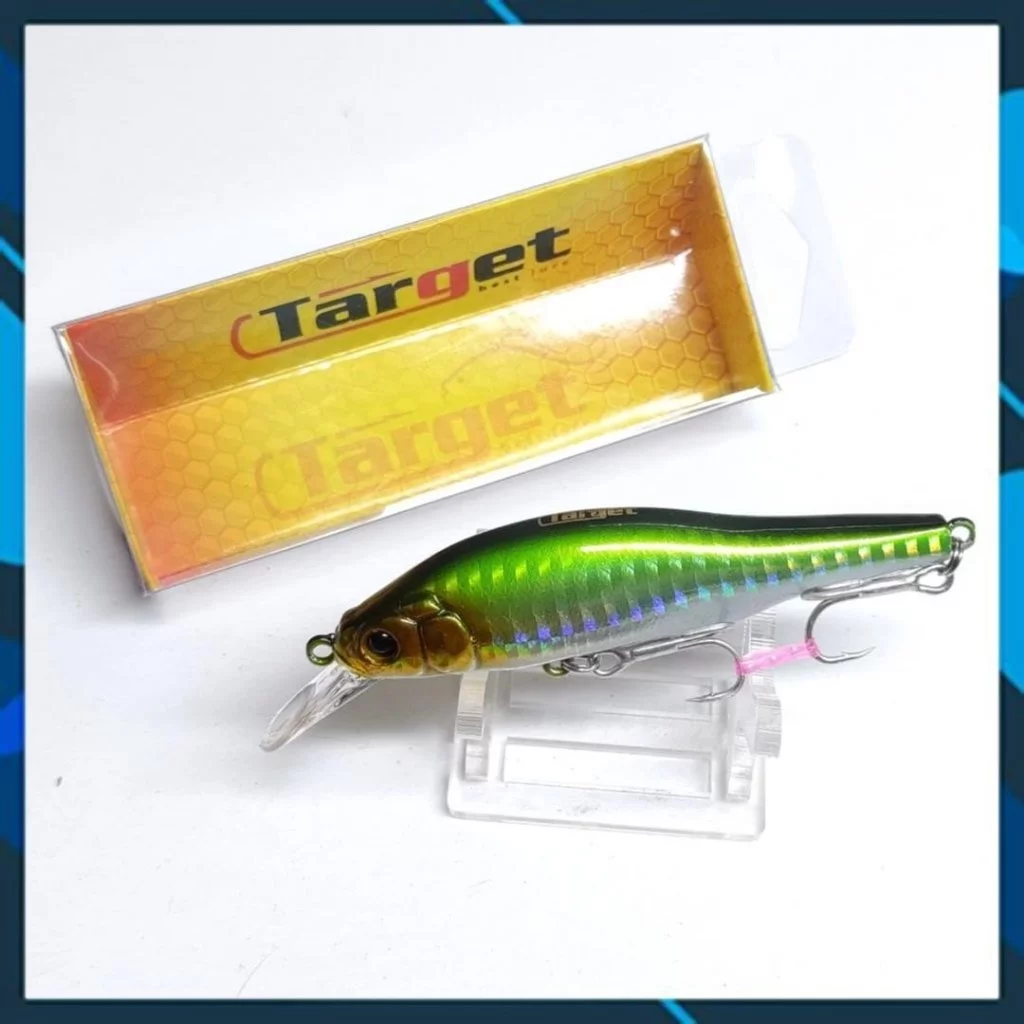 Mồi câu cá Target Mario 80F , mồi lure cá chẻm, mú... lặn sâu 80cm - 1m nước - Hình ảnh 4