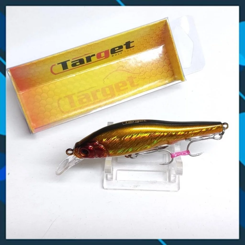 Mồi câu cá Target Mario 80F , mồi lure cá chẻm, mú... lặn sâu 80cm - 1m nước - Hình ảnh 6