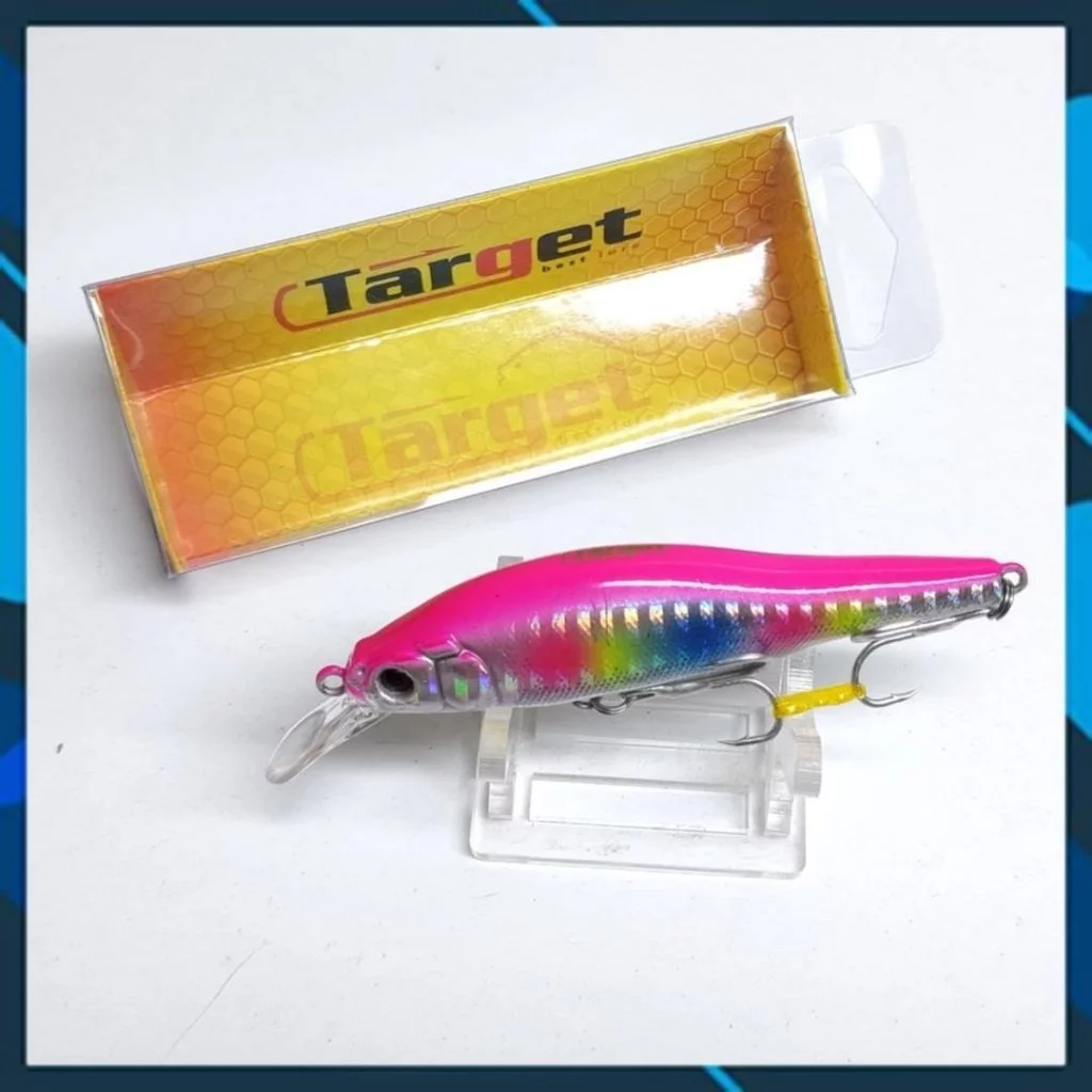 Mồi câu cá Target Mario 80F , mồi lure cá chẻm, mú... lặn sâu 80cm - 1m nước - Hình ảnh 5