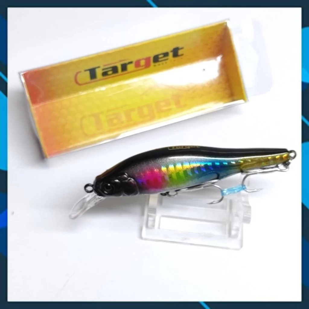 Mồi câu cá Target Mario 80F , mồi lure cá chẻm, mú... lặn sâu 80cm - 1m nước - Hình ảnh 7