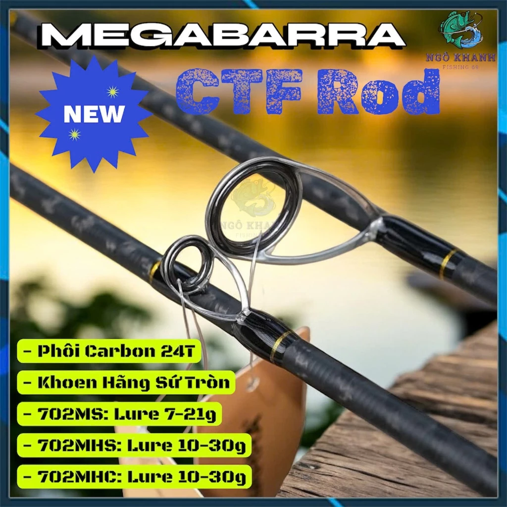 Cần câu cá Megabarra CTF Carbon 24T - Hình ảnh 2