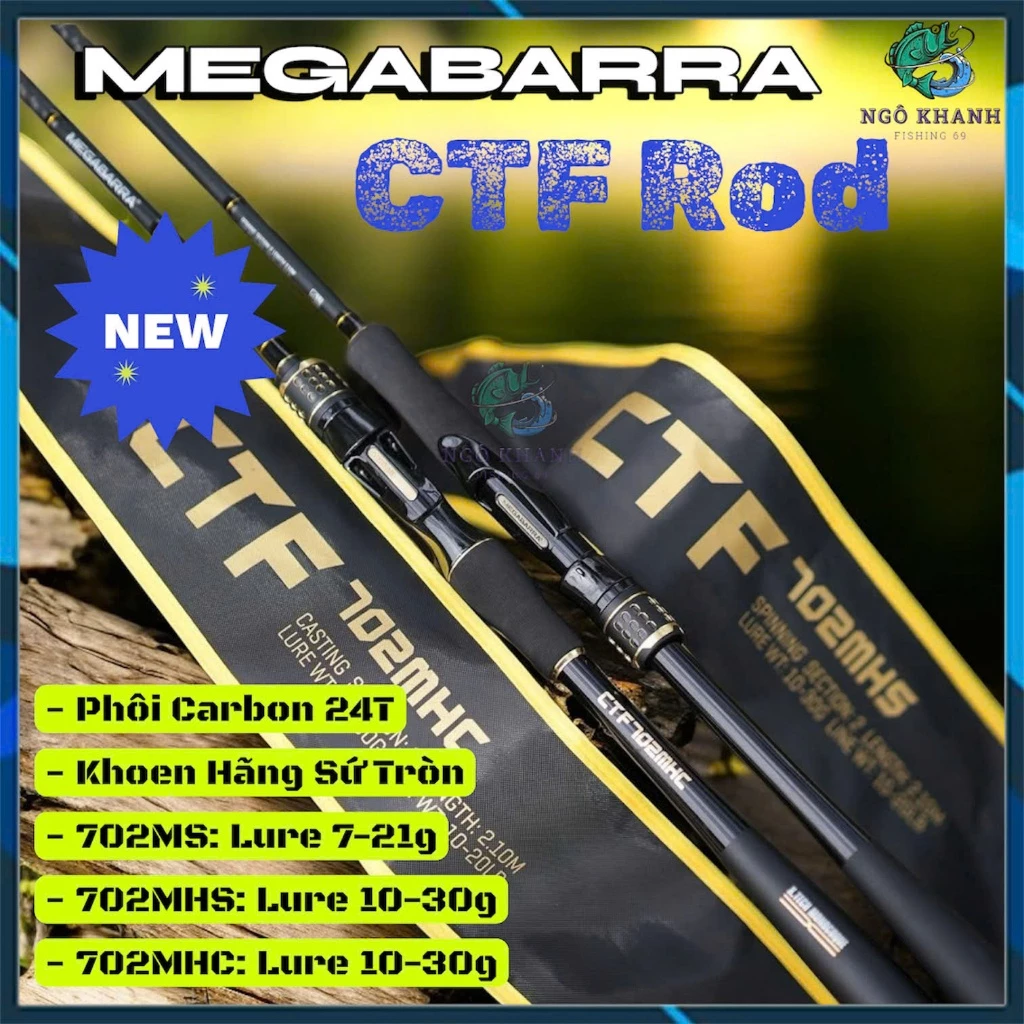 Cần câu cá Megabarra CTF Carbon 24T - Hình ảnh 3