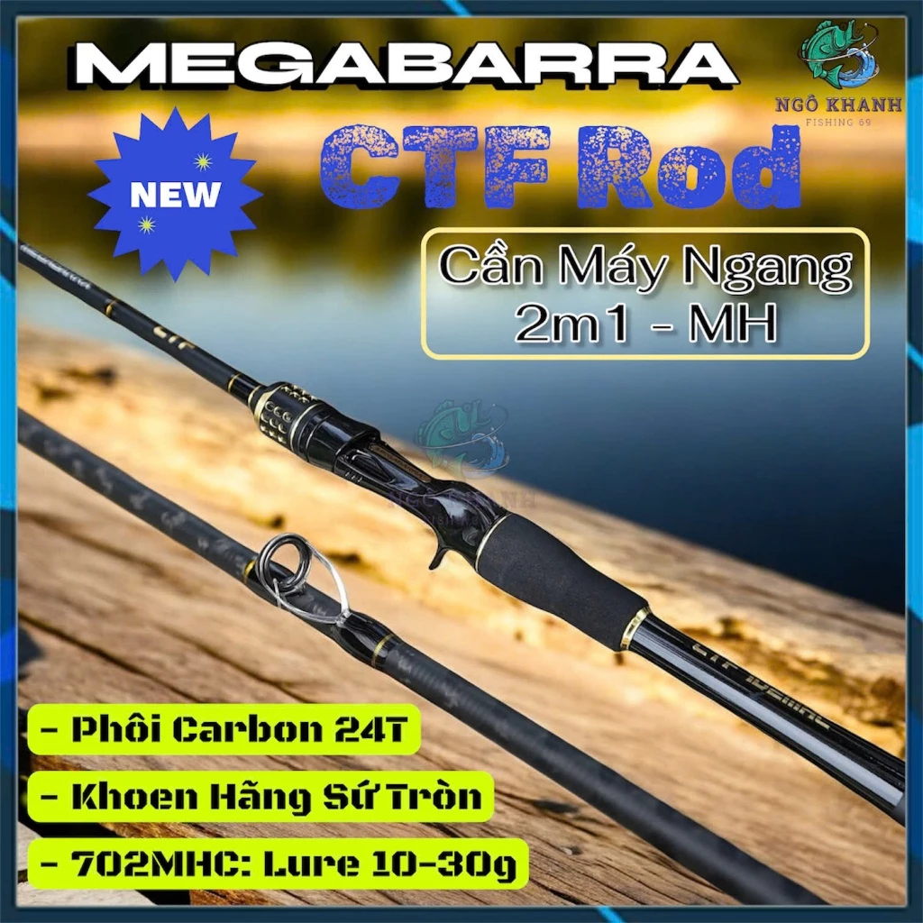 Cần câu cá Megabarra CTF Carbon 24T - Hình ảnh 7