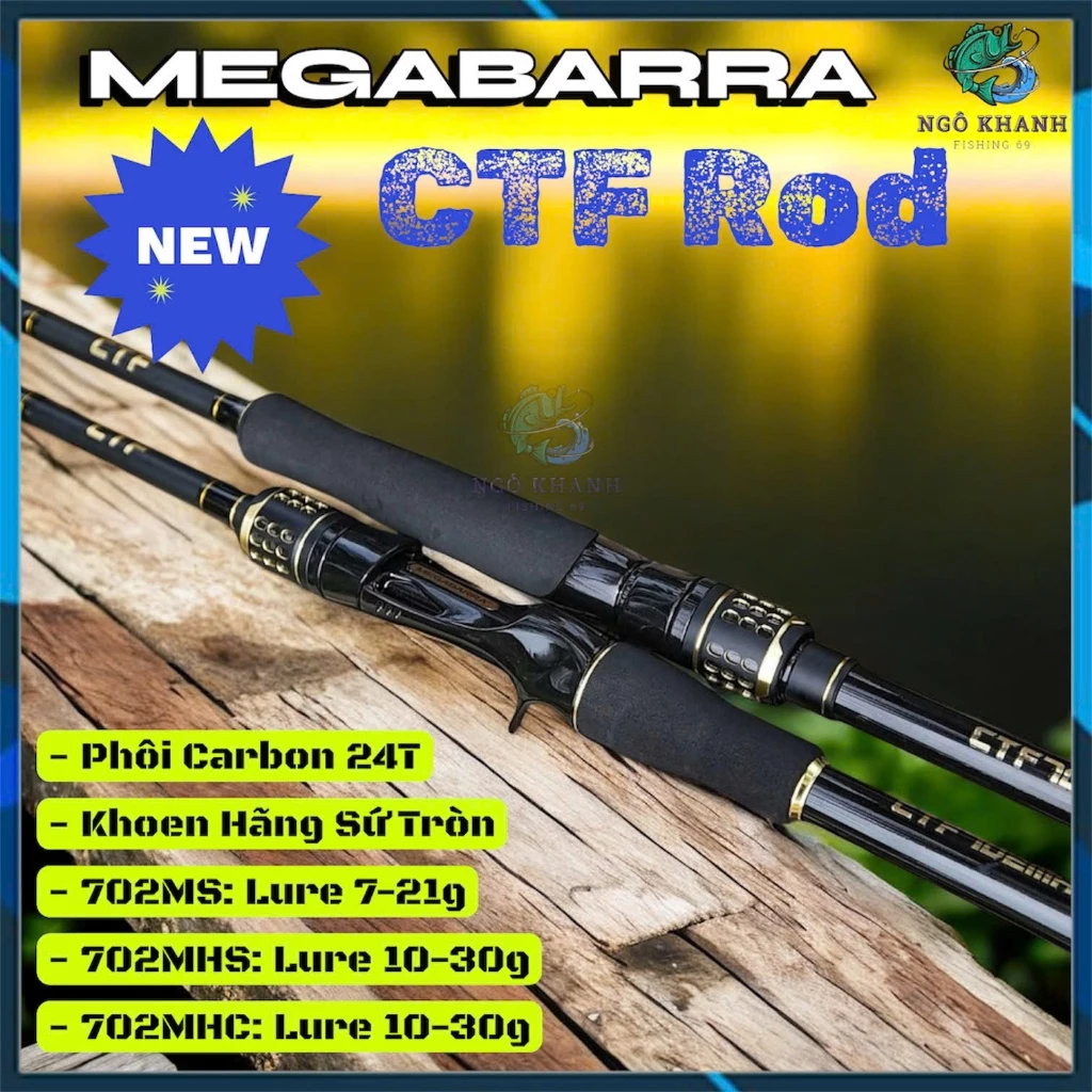 Cần câu cá Megabarra CTF Carbon 24T - Hình ảnh 6
