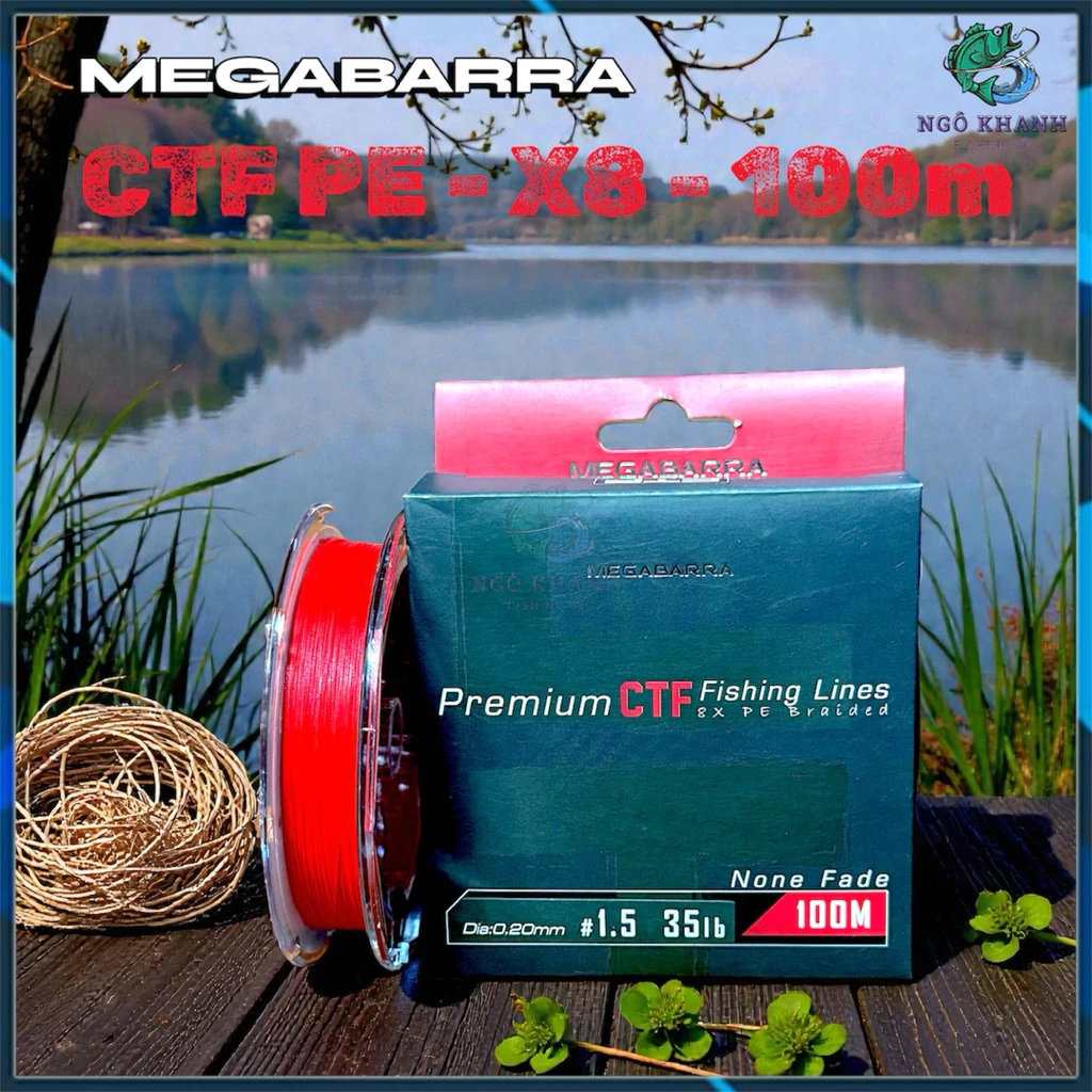 Dây PE câu cá Megabarra CTF PREMIUM X8 100m - Hình ảnh 5