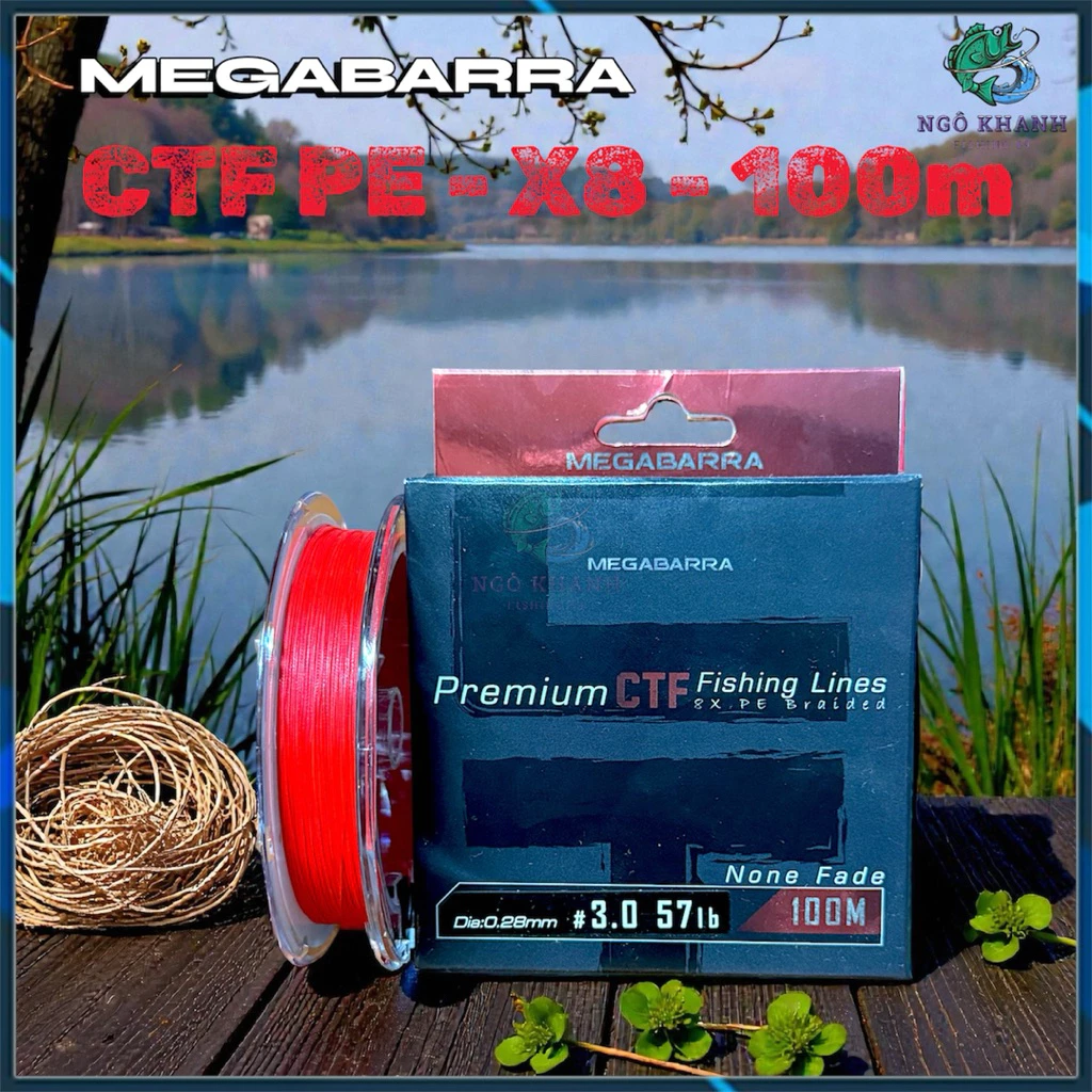 Dây PE câu cá Megabarra CTF PREMIUM X8 100m - Hình ảnh 8