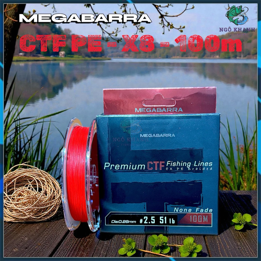 Dây PE câu cá Megabarra CTF PREMIUM X8 100m - Hình ảnh 7