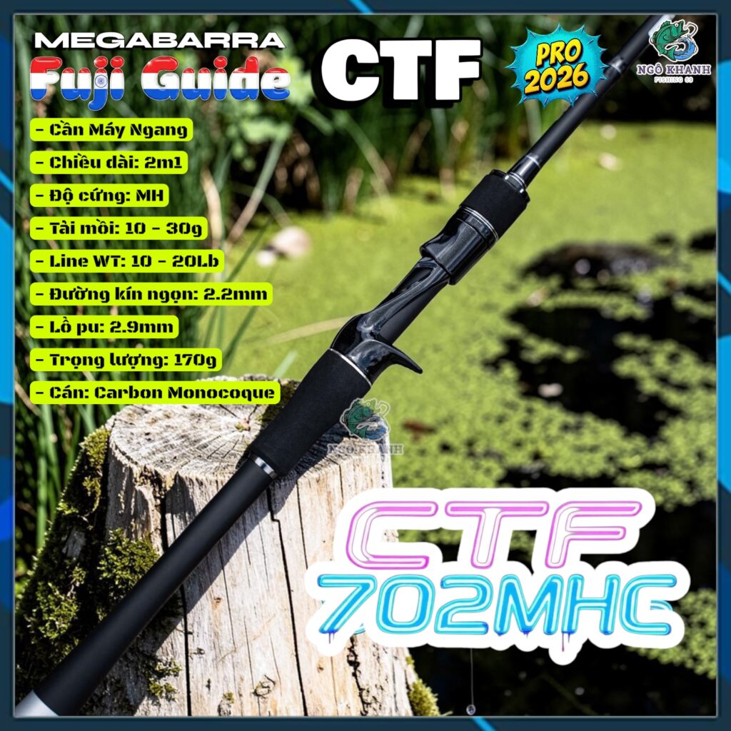 Cần câu lure Megabarra CTF - 702MHC