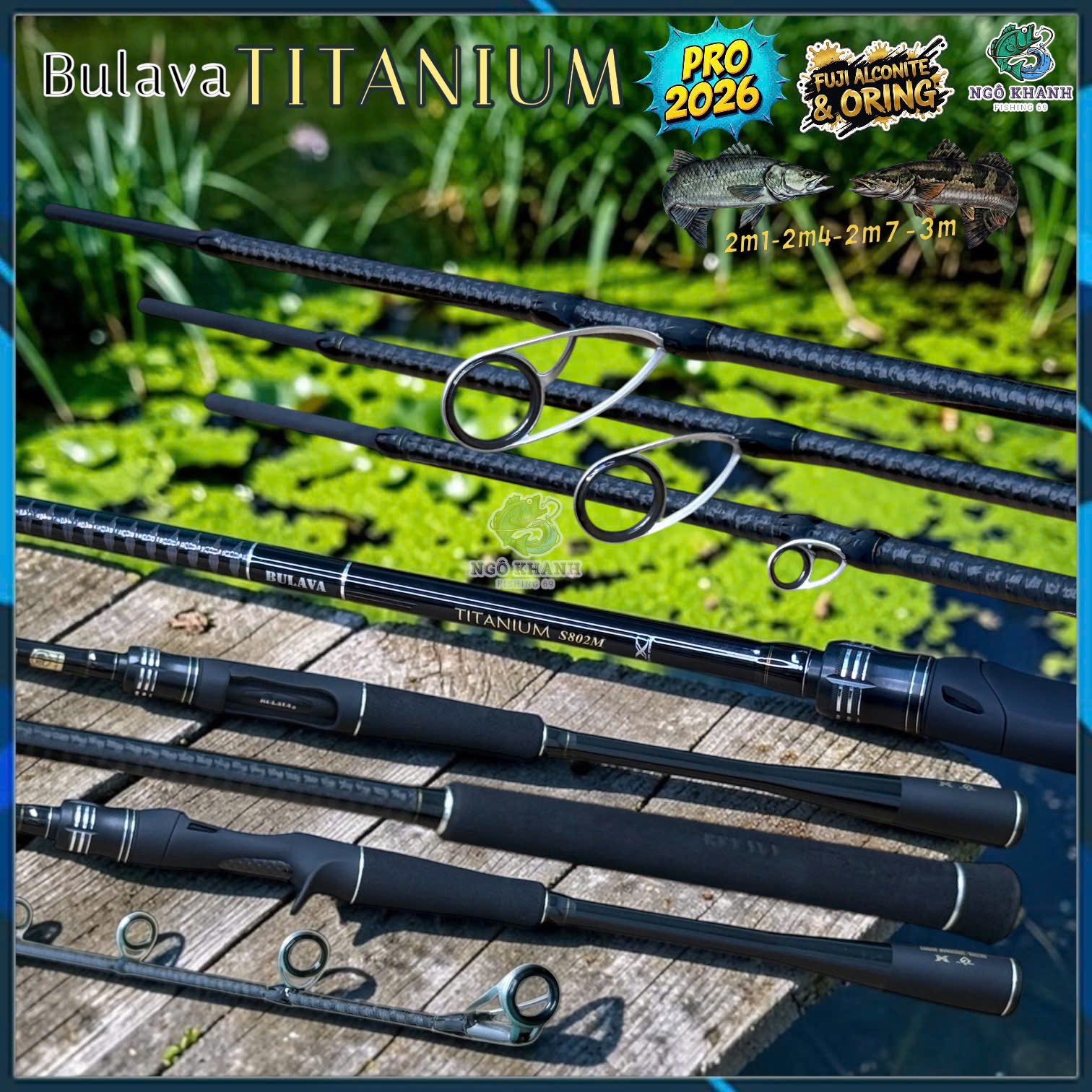 Cần Câu Lure Bulava Titanium Pro 2026